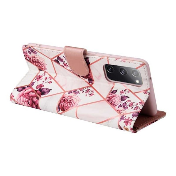 Samsung S20 FE (2020 & 2022) Trendigt Plånboksfodral Sparkle 4-FACK Rosa