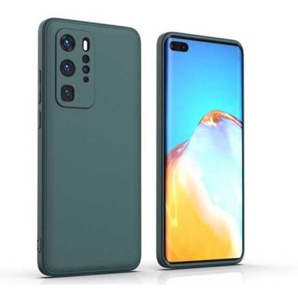 Huawei P40 Pro Skal - Mikrofiber Silikon Mörkblå