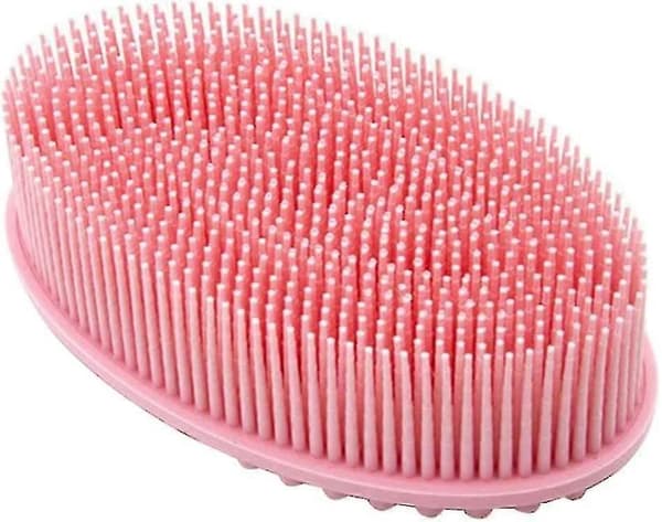 2-pakning Eksfolierende Kroppsbørste, Silikon Eksfolierende Kroppsbørste, Myke Børstehår, Rosa