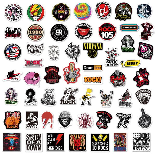 Tarra Graffiti DIY-tarra (1 kpl) Rock-bändi