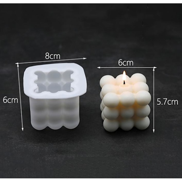 2st ljusformar - Skapa egna ljus - DIY - Gjutform Candle molds Vit