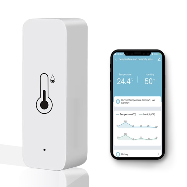3x Tuya Wifi temperatur- och fuktsensor inomhus termometer hygrometer [kk]