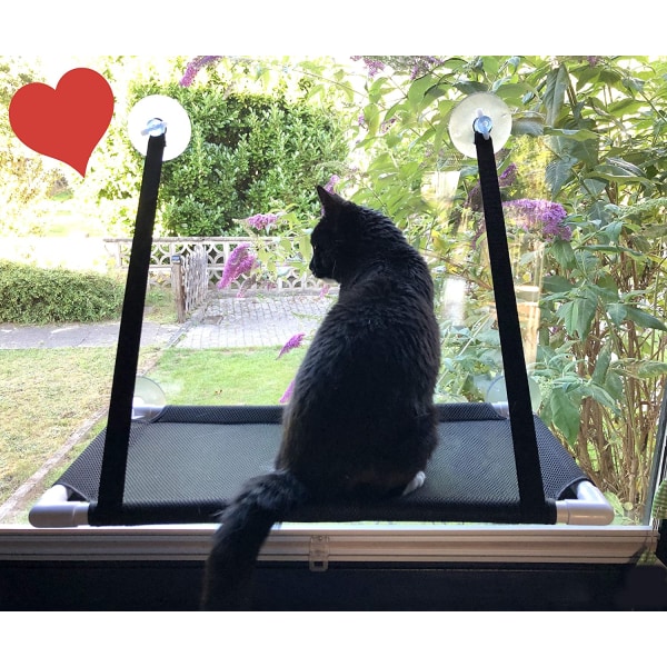 Kattfönstersits, katthängmatta för stor katt inomhus, fönster