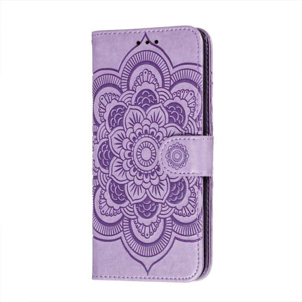 Samsung Galaxy A52 / A52s - Mandala Läder Fodral - Lila Purple Lila