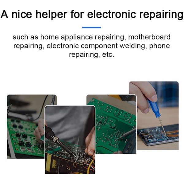 Igensättningsfri avlödningspump, lödsug för elektronisk reparation inklusive hushållsapparater, moderkort och mobiltelefoner, högkvalitativt aluminium