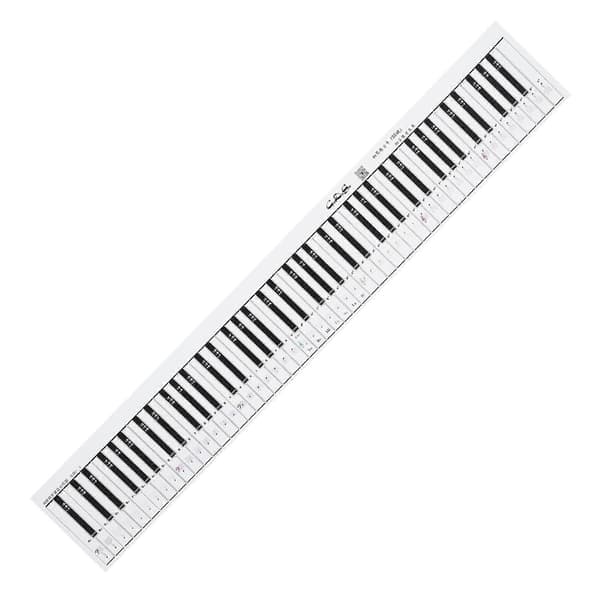 Keyboard Piano Finger Simuleringsøvelsesguide Undervisningshjelp 88 Tangentnotediagram