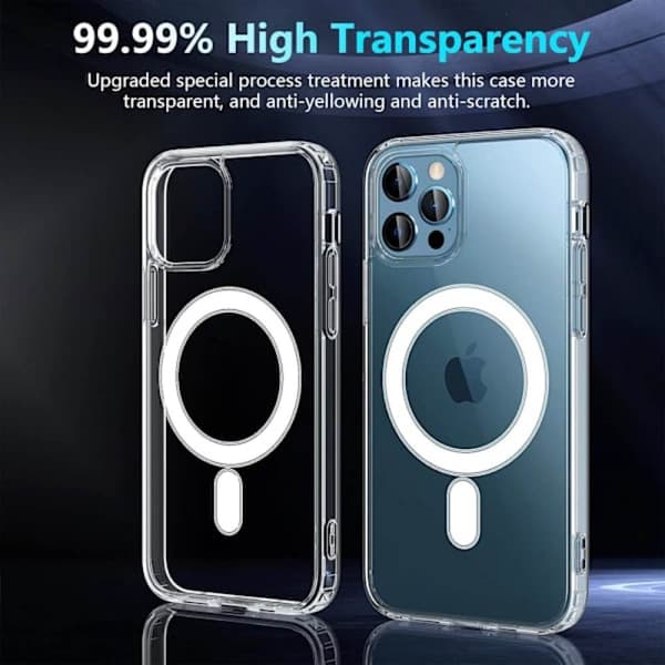 Suitable for iPhone 13 Pro Max Transparent Phone Case with Strong Magnetic Shockproof Ultra-Thin Mobile Phone Case iPhone 13promax