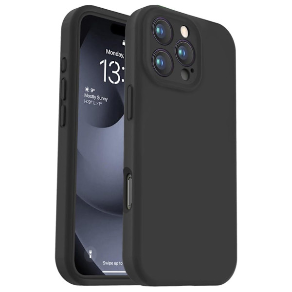 iPhone 16 Pro Max Matt Svart Skal - Extra Kamera Skydd iPhone 16 Pro Max iPhone 16 Pro Max
