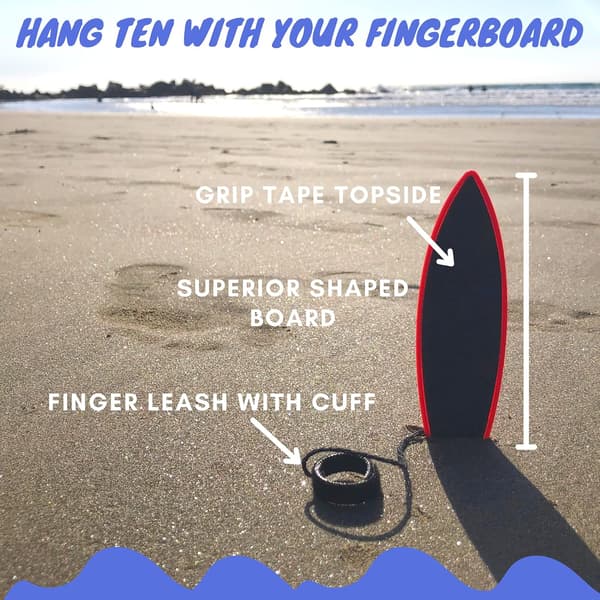 Finger Surfboard - Rad udseende fingerboard legetøj - Surf vinden -