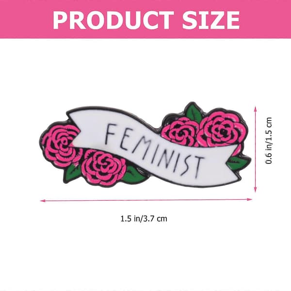 1PC Kreativ Rose Bogstaver Broche Feministiske Bogstaver Design Brystnål Corsage Indretning