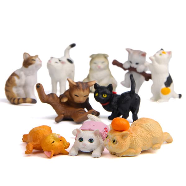10 kissatarvikkeen setti