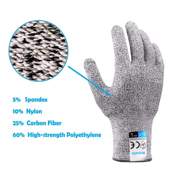 Professionell Kocks Bästa Vän, Skärresistenta Handskar Med Nivå 5 Skydd, Hög Fingerfärdighet För Precisionshantering, Touchskärmskompatibla Handskar