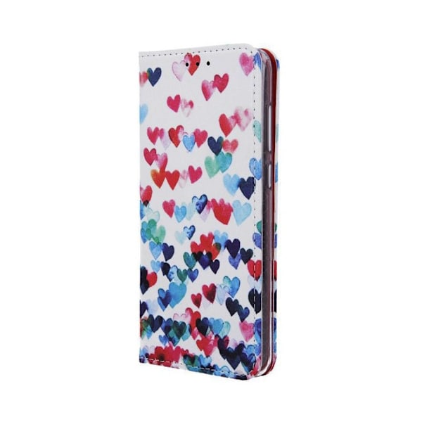 Samsung A9 (2018) - Smart Trendy Hearts Mobilplånbok Vit