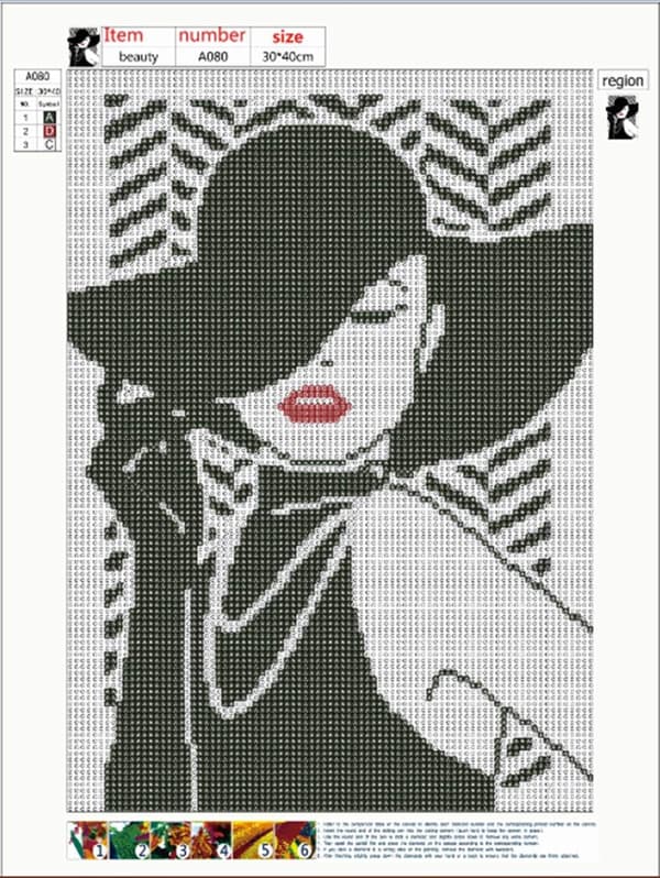 5D Krystal Diamant Sort Nederdel Kvinders Rhinestone Broderi Korssting