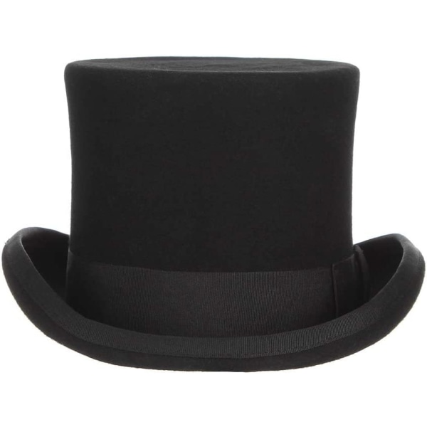 Cylinderfilthatt Ullfiltmössa Bröllopsmössa Topper Dress Up Hat