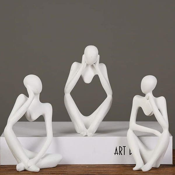 Tenker-statue - Resinfiguriner av karakterer Tenker Folk Abstrakt
