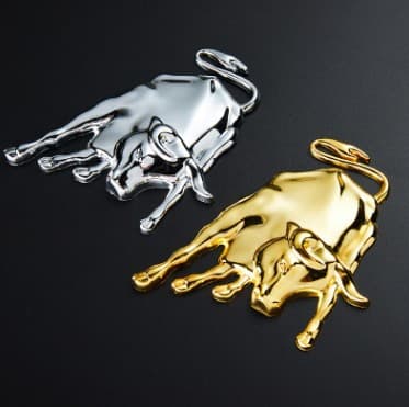 2 kpl, 3D-autotarrat metallinen auton logo-tarra, hopea