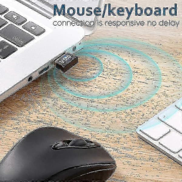 Yhteensopiva USB Bluetooth 5.0 -sovittimen kanssa PC:lle Win10/8.1/8/7/bluetooth-sovitin