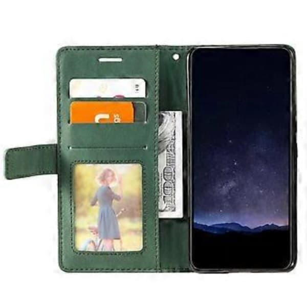 Stativfodral för Samsung Galaxy A35 5G - Anti-repskyddande PU-läder plånboksfodral (Stil D)