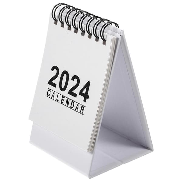 Fritstående Kalender 2024 Skrivebordskalender Bordkalender til Kontoret
