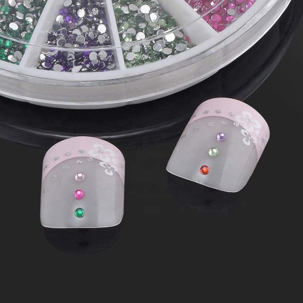 4 lådor nagelkonstdekoration DIY glitter nageldekoration