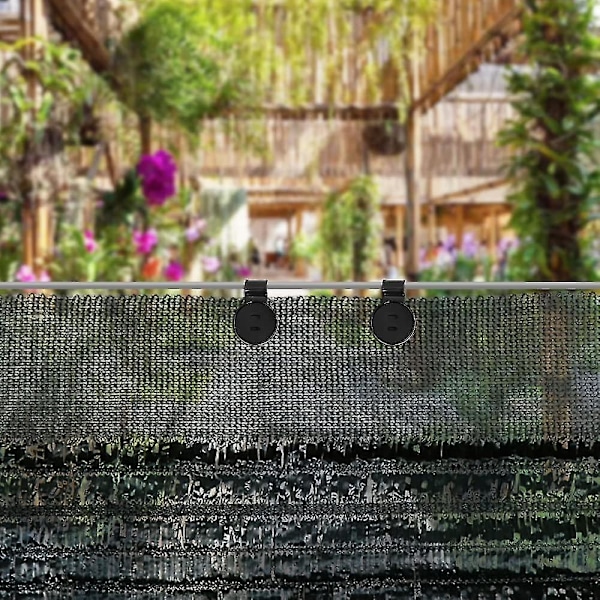 100-pack skuggnät med kraftigt låsgrepp, nya skuggnätsfästen i plast, premium presenningklämmor stakettygklämmor för växthus utomhusträdgårdsnät 30pcs
