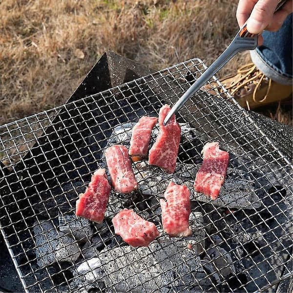 Bärbar Camping Tång Utomhus Turist Servis Rostfritt Stål Clip Tång Picknick Vandring Matlagning