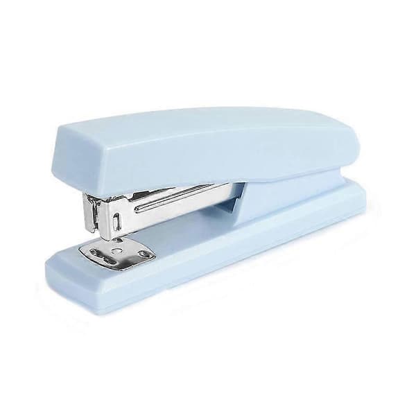 Stiftemaskin, kontorstiftemaskin, stiftemaskin for skrivebord, bærbar, slitesterk (blå)