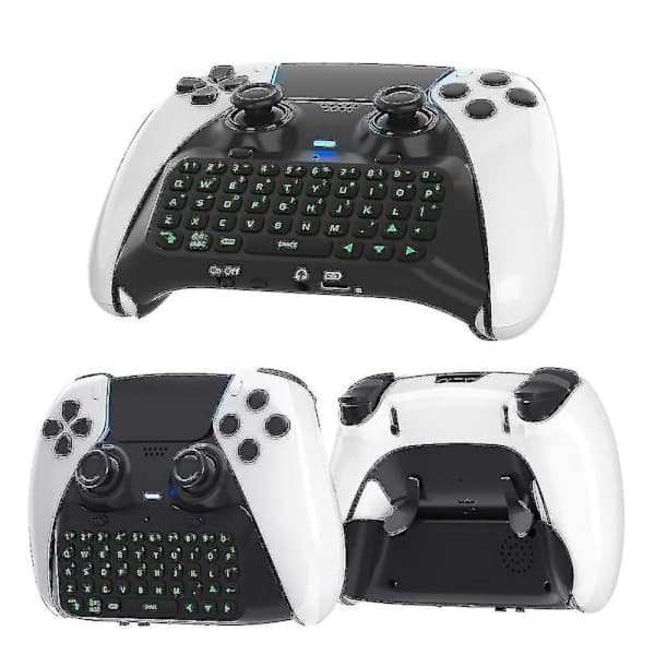 Chatpad-tastatur til PS5 Edge-controller Bluetooth-kompatibelt tastatur med baggrundsbelysning