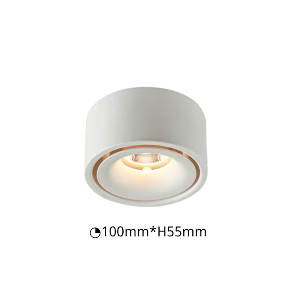 7 W LED loftspot til overflademontering, direkte væglampe