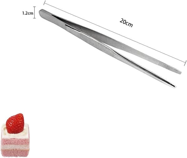 20 cm 304 rustfrit stål grilltang, køkkentang, køkken T