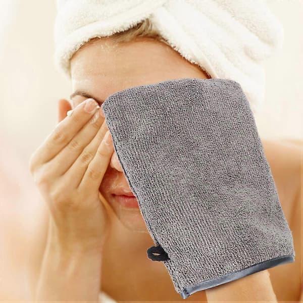 6 stk. ansigtsrensehandsker Mikrofiber makeupfjerner Genanvendelige makeupfjernerhandsker