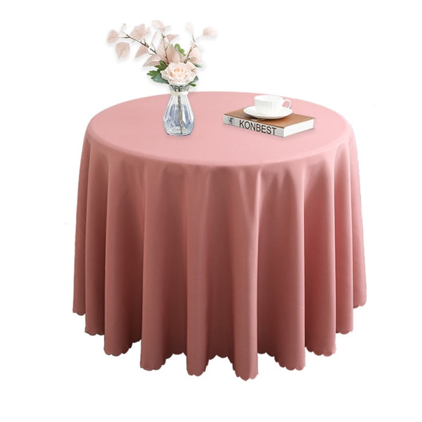 Bordsduk, vattentät enfärgad bordsduk Tvättbart bord Pink