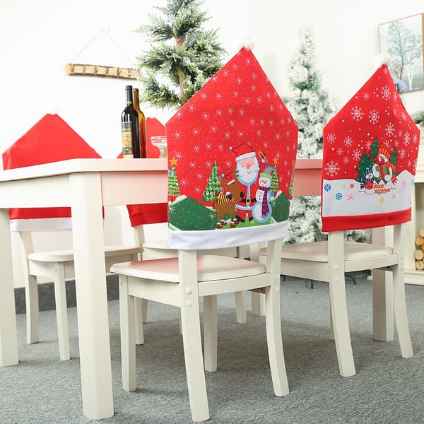 2 st Tomte Stolskydd Heminredning Dekor Matbord Dekor Hem