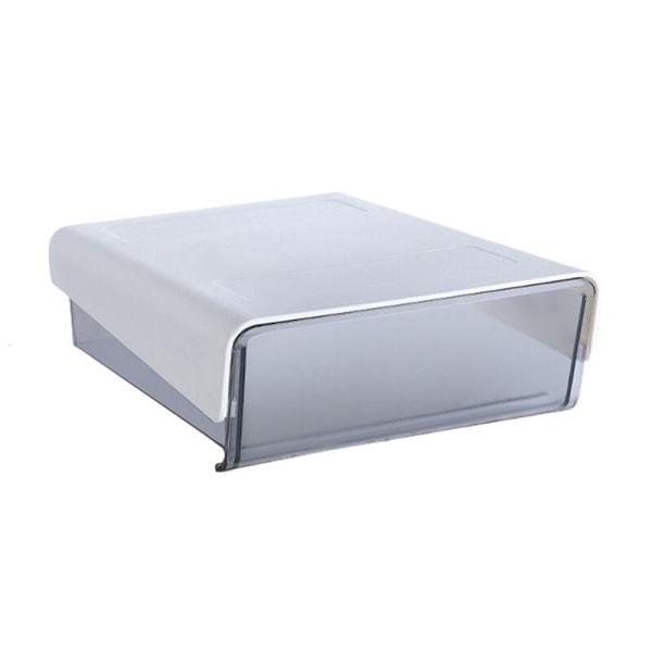 Under Desk Lådor Organizer No-Punch Stark Under Table Förvaringslåda Livsmedelsförvaring Vit + Svart