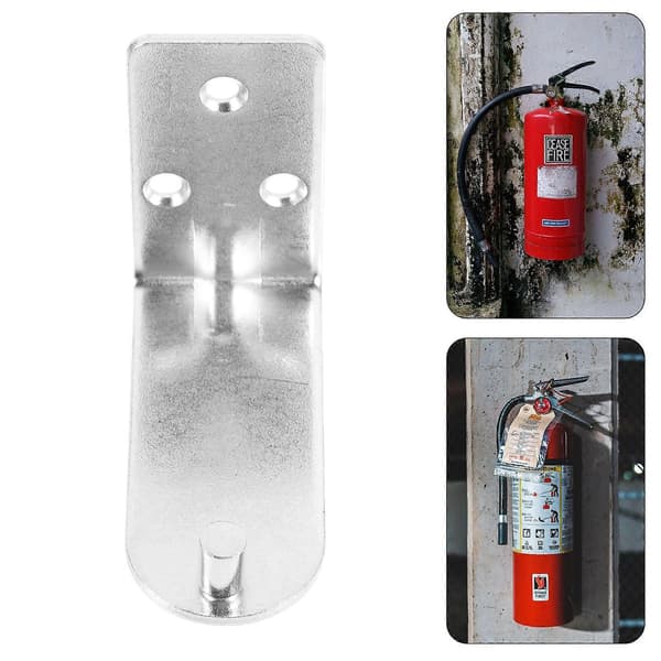 10 stk Brannslukker Veggfeste L-formet Metall Brannslukker Brakettholder