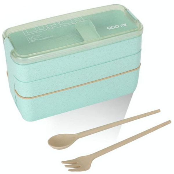 Lunchlåda Bento Box Vesper låda för barn och vuxna med 3
