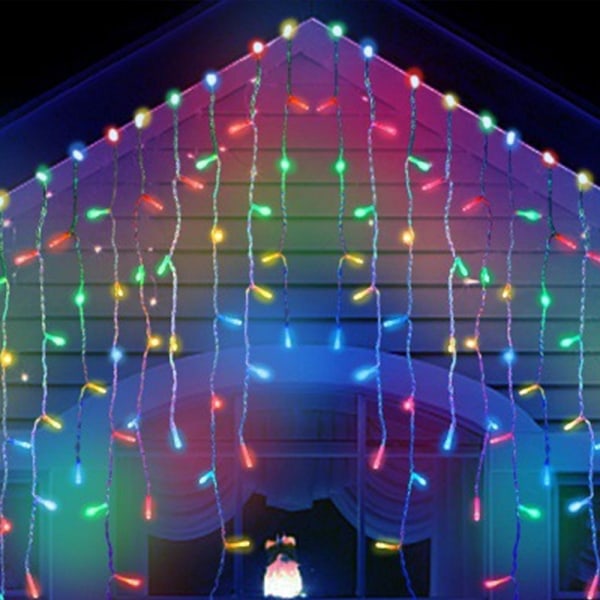 LED julbelysning utomhusdekor, 400 lysdioder 32ft med 75