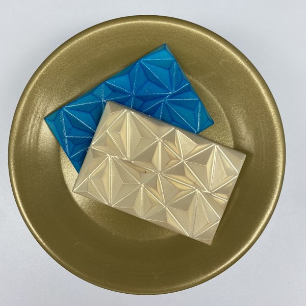 Pralinform Dubai Kunafa - Diamantblock - Chokladform - BWB 9926 Transparent