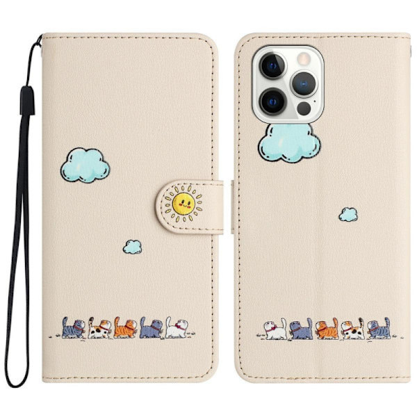 (Til iPhone 13mini / iPhone 12 mini 5.4) Holdbart telefoncover beige beige