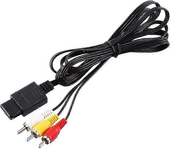 Ljud- och videokonverteringskabel, RCA Komposit A/V-kabel för N64, 1,8m