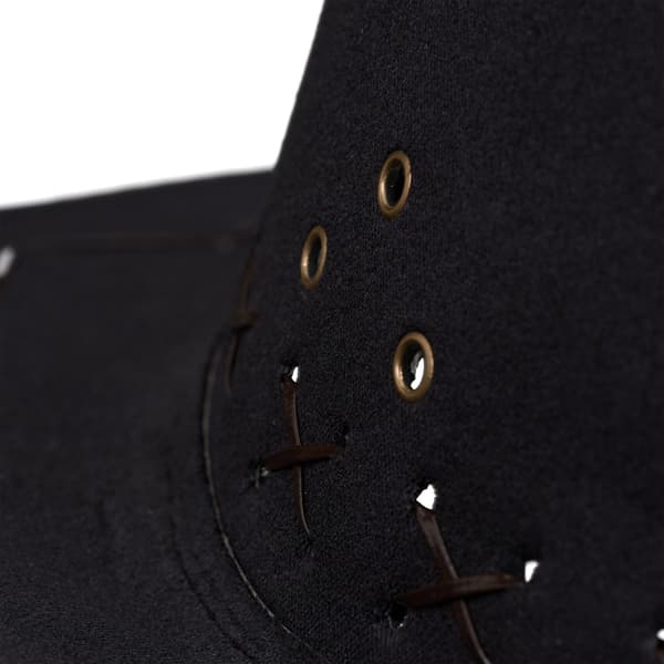 Tophat lavet af ruskind, cowboyhat, cowboyhat, karneval sort