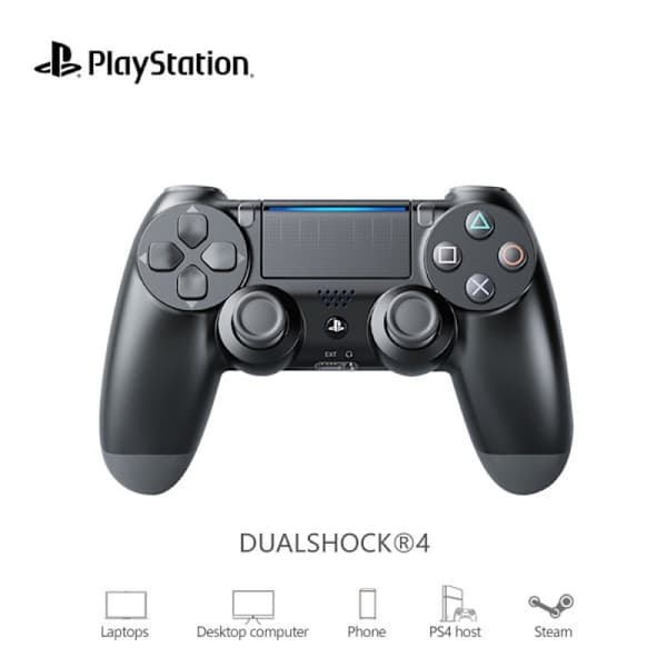 2-pack PS4 Handkontroll DoubleShock Trådbunden för Play-station 4 Svart
