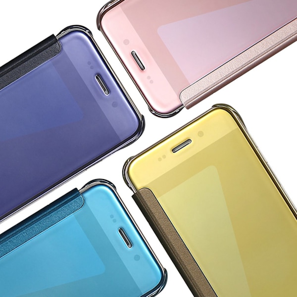 Huawei P30 - Praktiskt Smart Fodral från Leman (CLEAR-VIEW) Lilablå