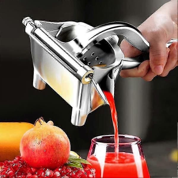 Hånddrevet Saftpresser i Robust Stål - Citron, Appelsin, Citrus