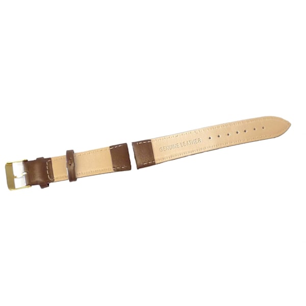 Klockarmband pu-läder Brunt 20mm
