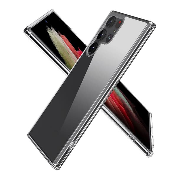 Galaxy S22 Ultra, silikonikuori, läpinäkyvä