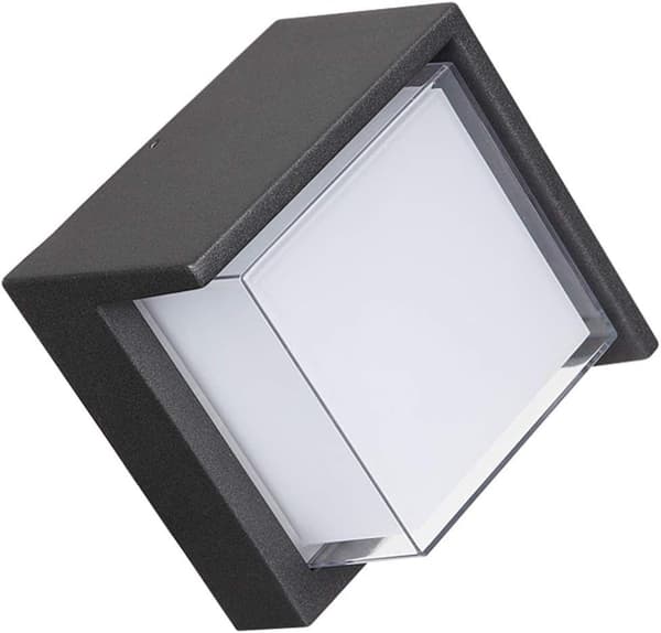 Moderne vanntett LED utendørs vegglampe/aluminium+akryl/kald hvit