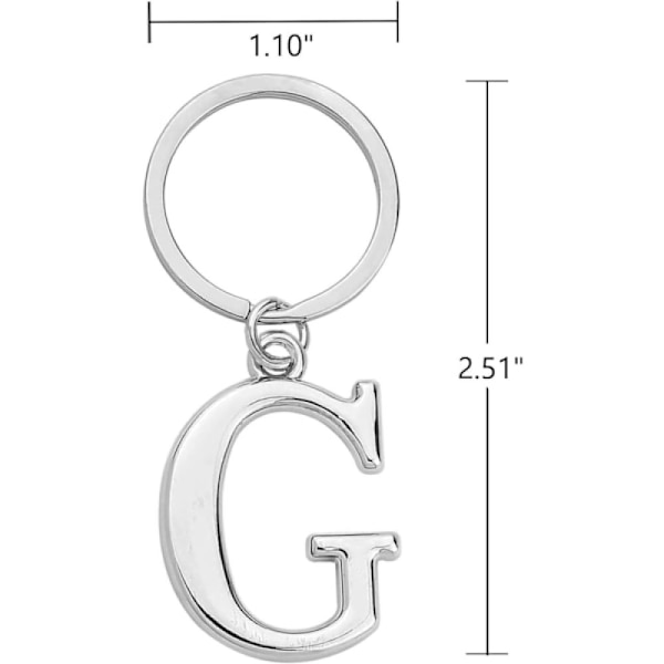 Nyckelring Bokstav - Initial Nyckelring Berlock Bokstav C G