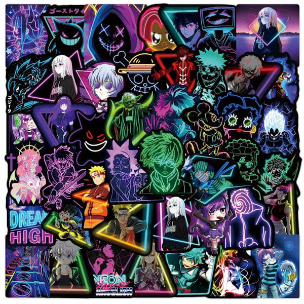 Tarra graffiti DIY-tarra (1 kpl) neonvalot